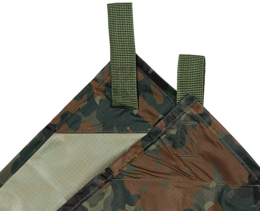 Mehrzweckplane,"Tarp Extreme",flecktarn, ca. 300 x 300 cm