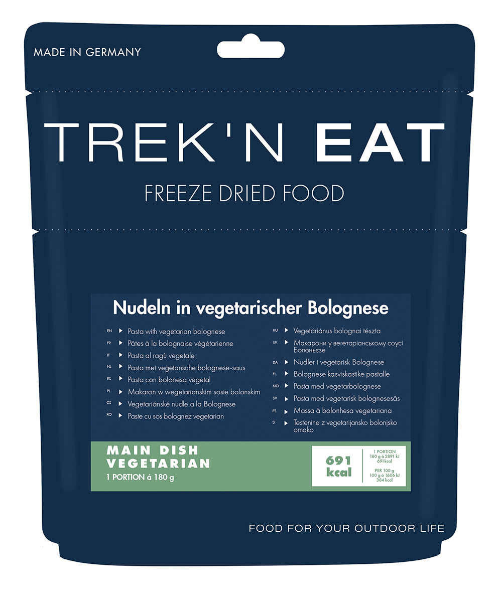 Trek 'n Eat, Nudeln inveget. Bolognese, 7% Mwst.