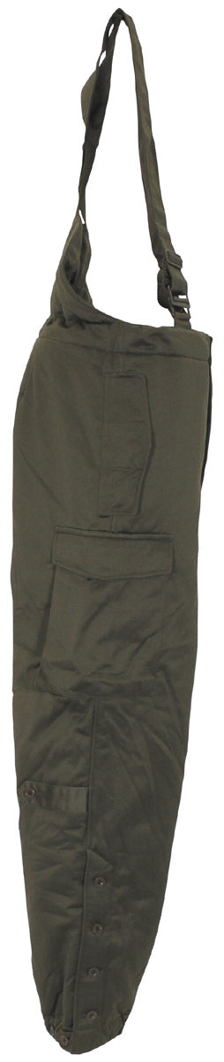 Österr. Thermohose, oliv,mit Träger, neuwertig
