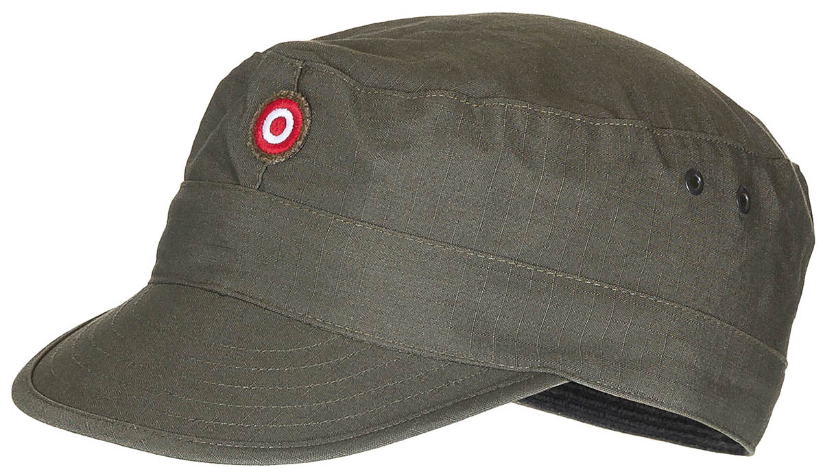 Österr. Kampfanzugskappe,Rip Stop, KAZ03, oliv, gebr.