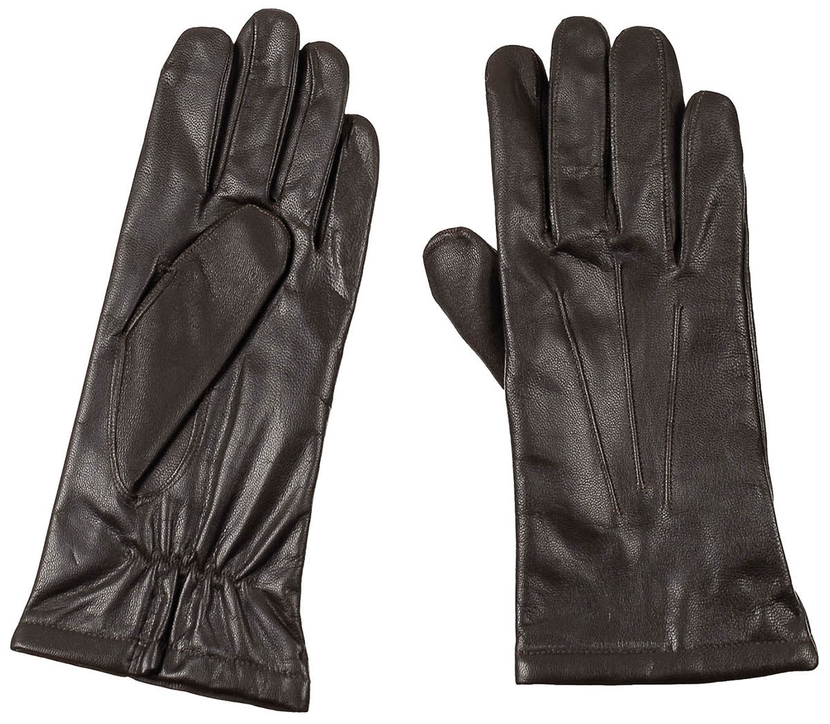 CZ/SK Fingerhandschuhe, braun,Leder, neuw.