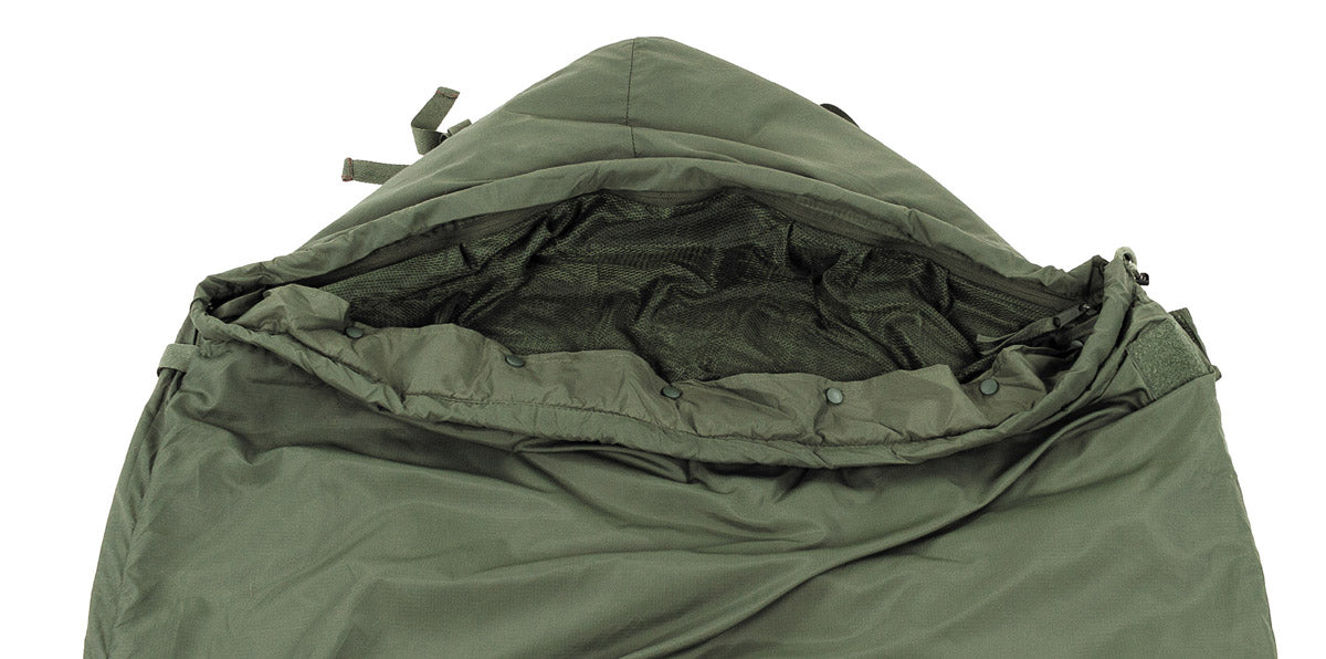 Brit. Mumienschlafsack,Light Weight, oliv, gebr.