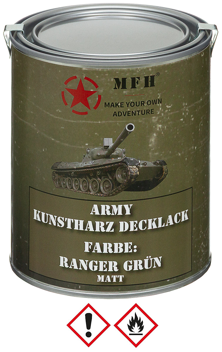 Army Lack, RANGER GRÜN,matt, Dose, 1 l