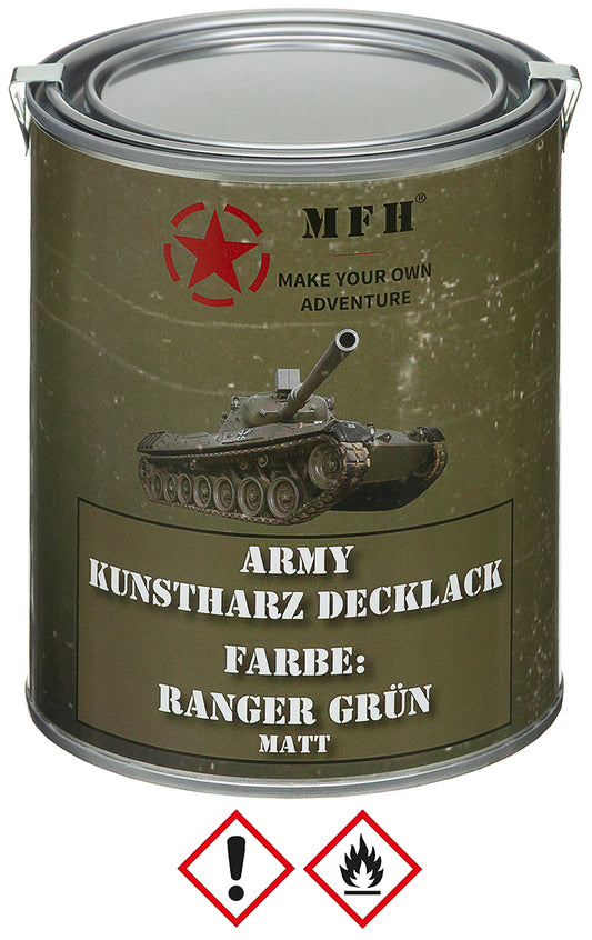 Army Lack, RANGER GRÜN,matt, Dose, 1 l