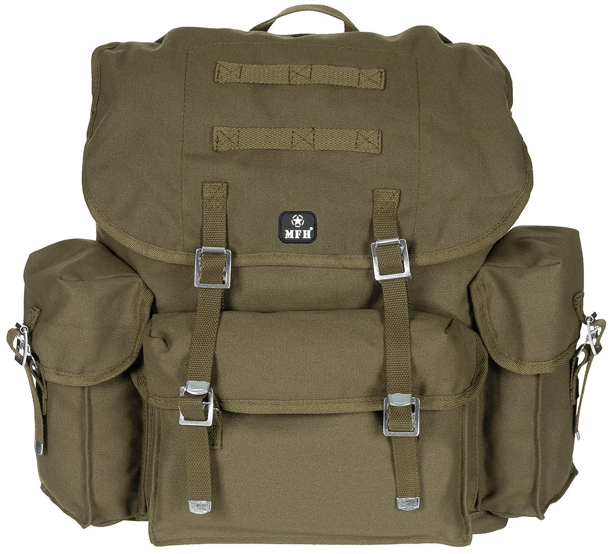 BW Rucksack, oliv,Canvas