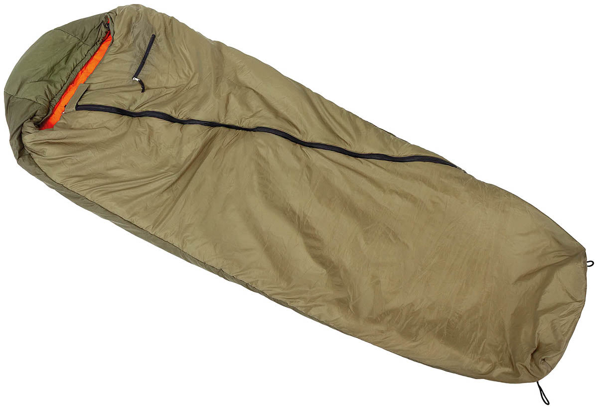 CZ Schlafsack, Winter,oliv/orange, gebr.