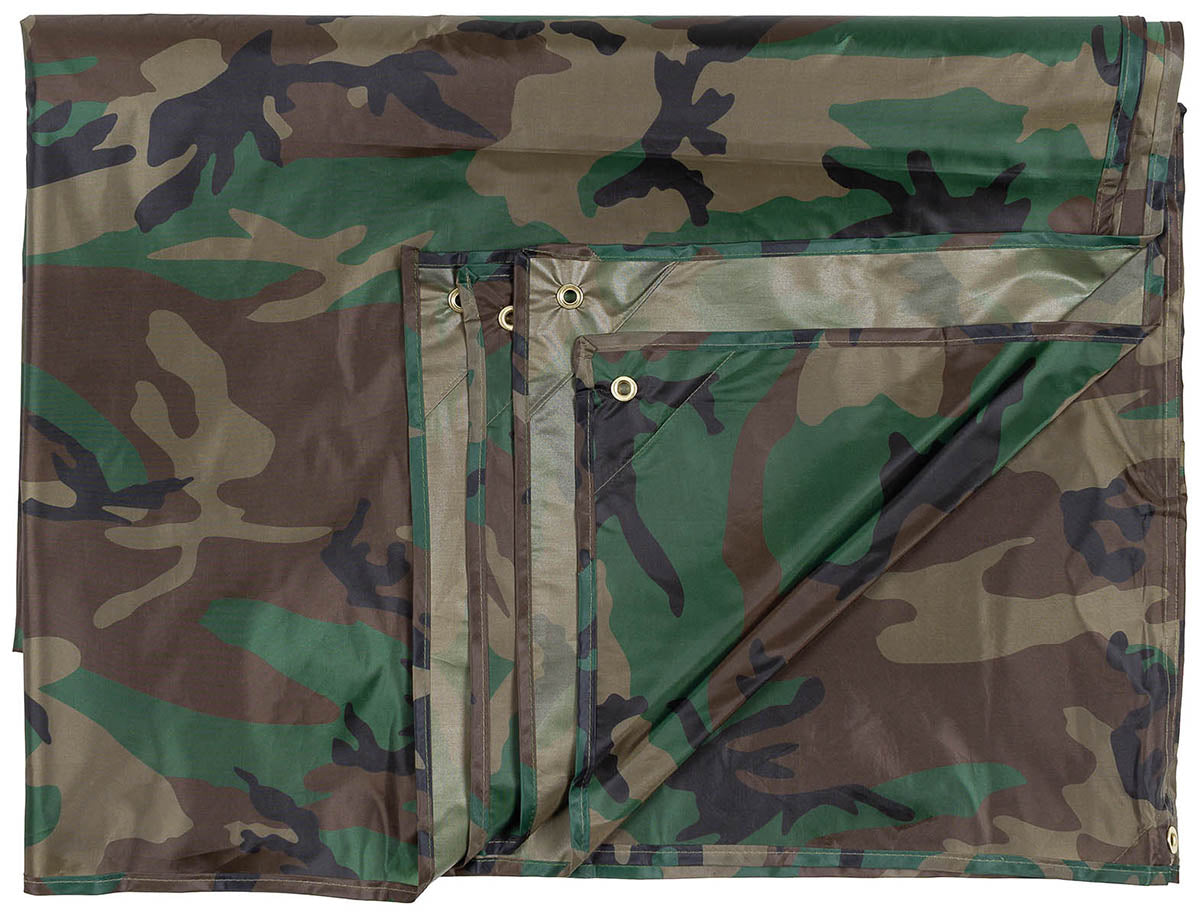 Mehrzweckplane, "Tarp",woodland, ca. 300 x 300 cm