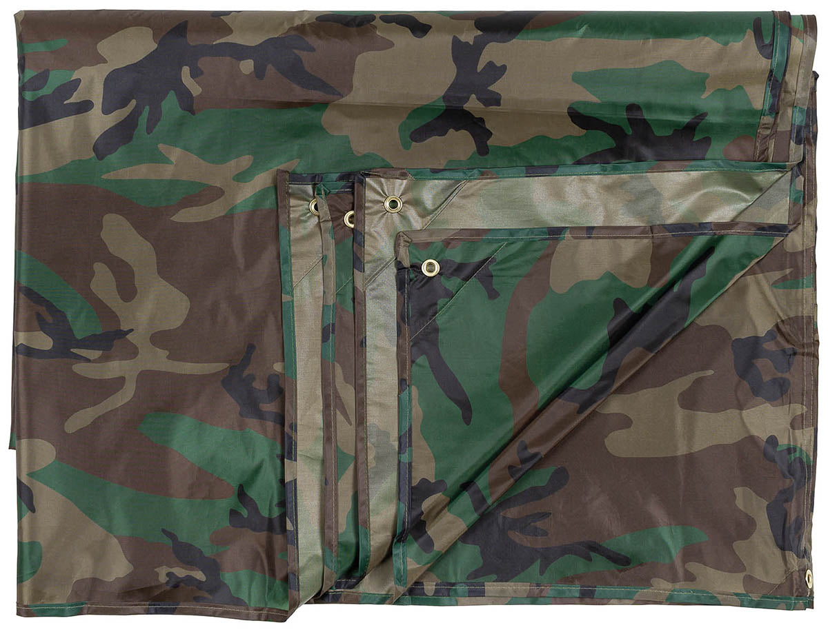 Mehrzweckplane, "Tarp",woodland, ca. 500 x 600 cm