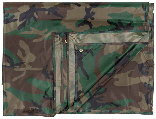 Mehrzweckplane, "Tarp",woodland, ca. 500 x 600 cm