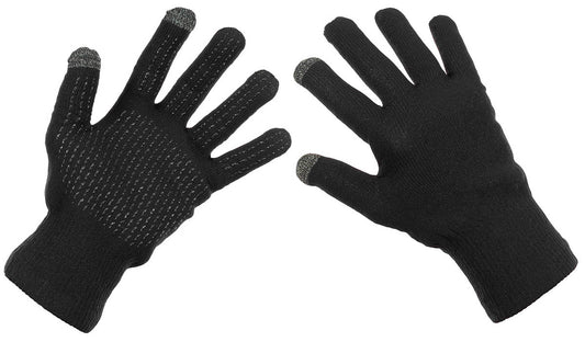 Fingerhandschuhe, wasserdicht, schwarz