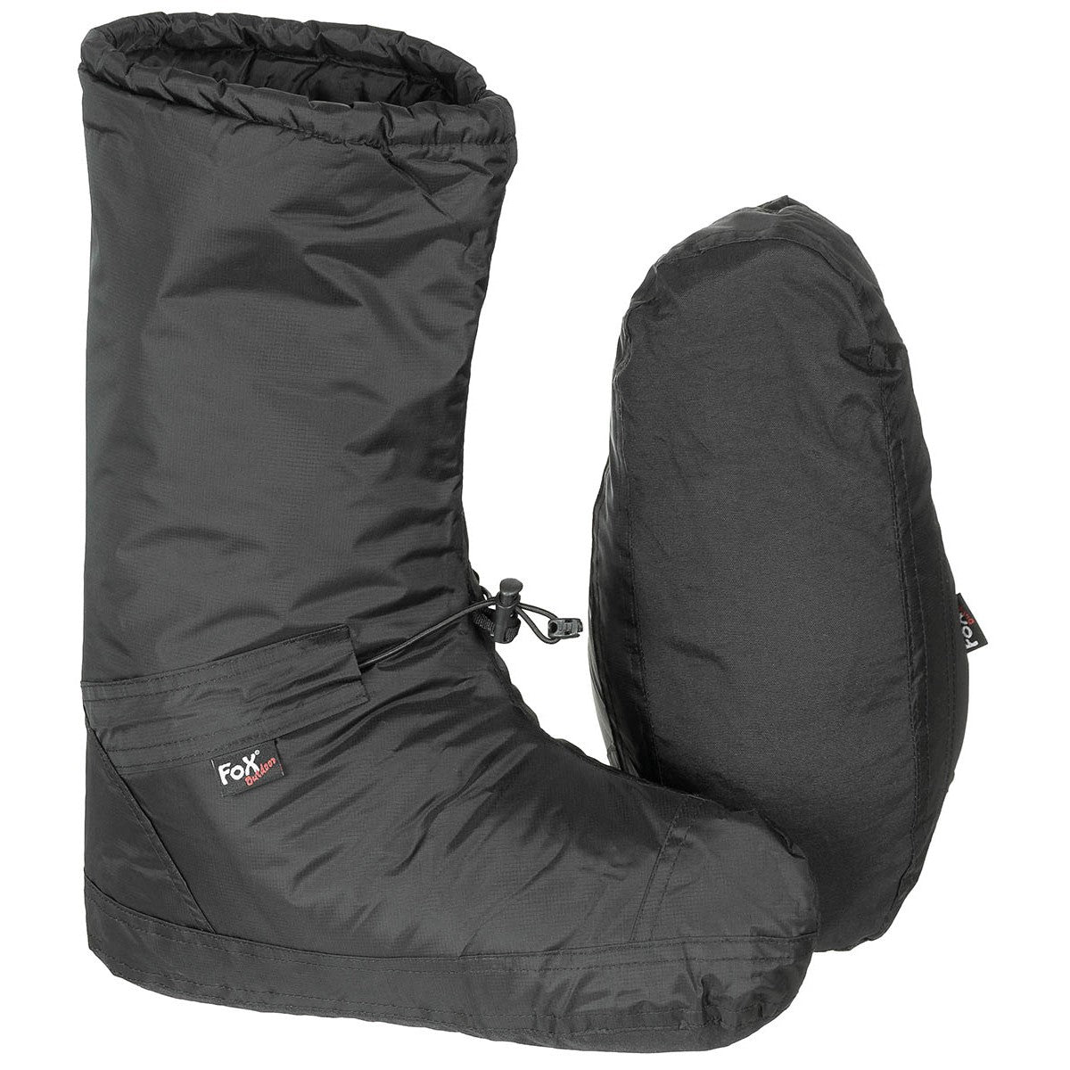 Biwakschuhe, "Polar",winddicht, schwarz