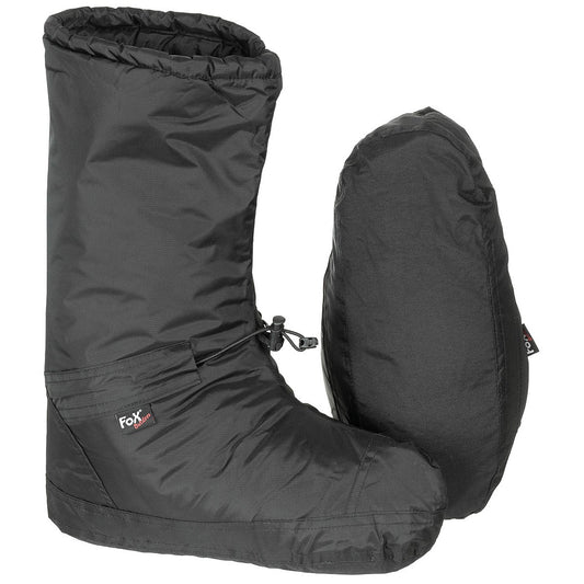 Biwakschuhe, "Polar",winddicht, schwarz