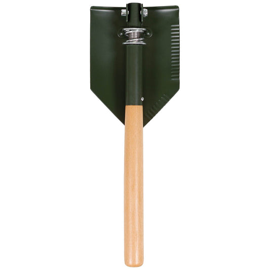 Klappspaten, Holzstiel,Deluxe, 2-teilig