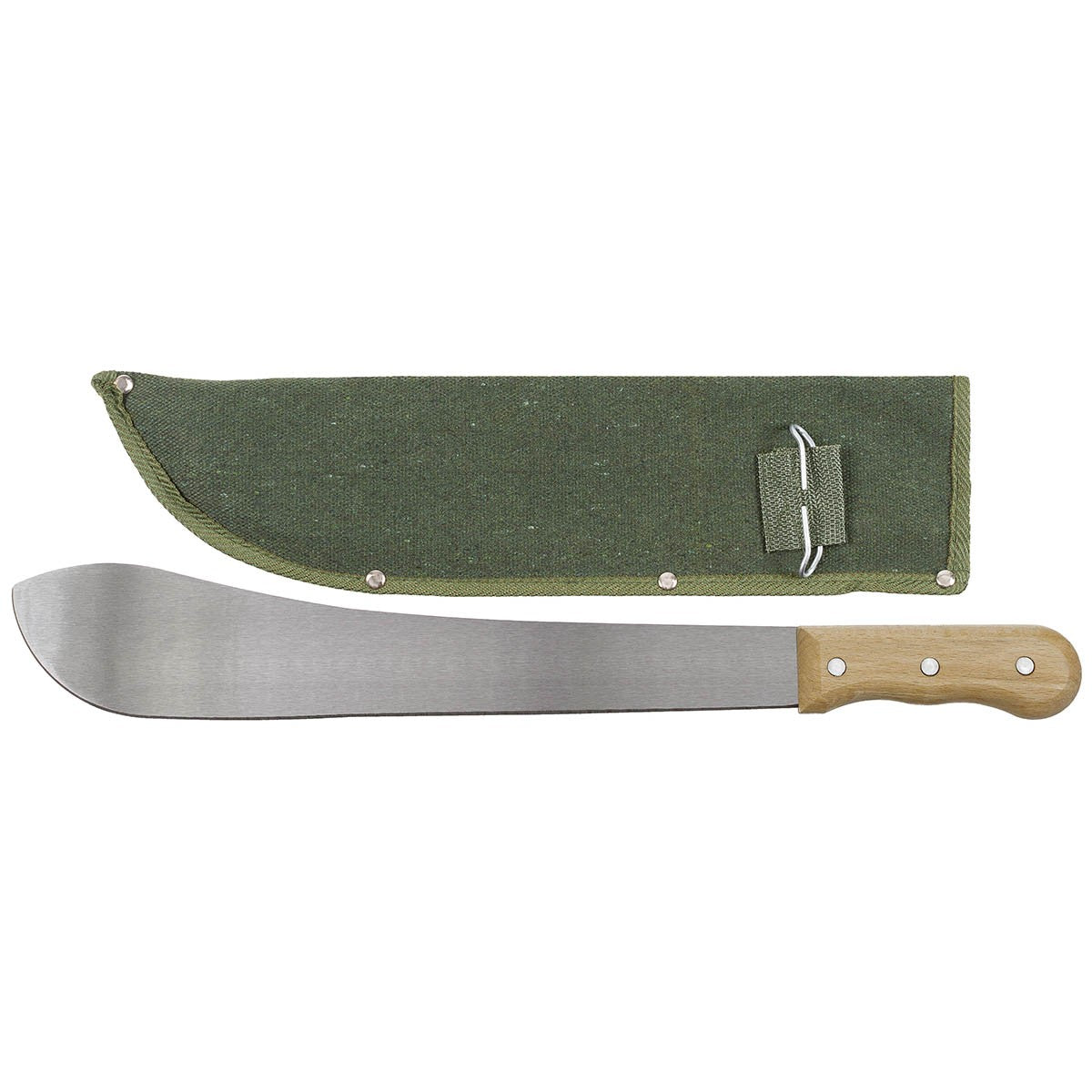 Bolo Machete, mit Canvas-Scheide, Holzgriff