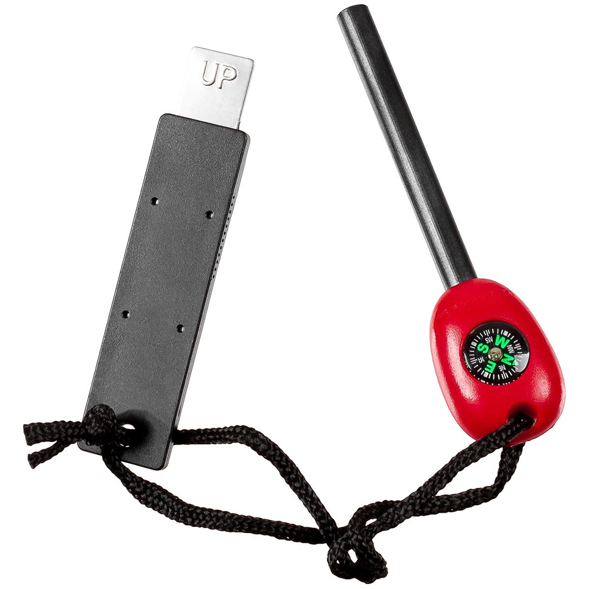 Feuerstarter, Zündstein,mit Kompass