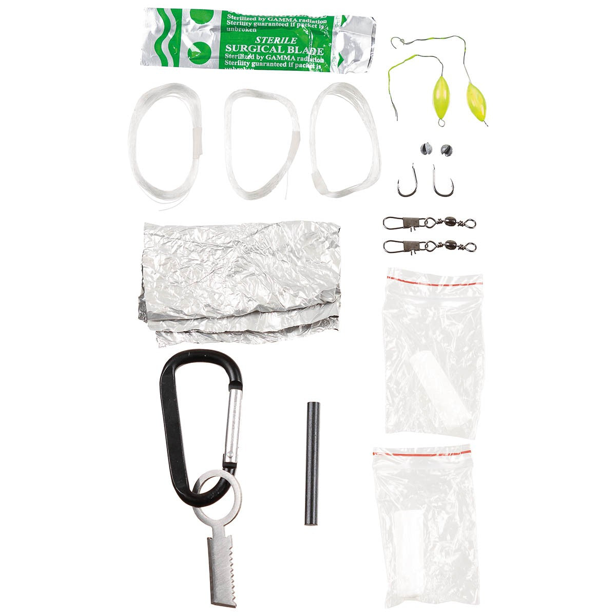 Survival Set, "ParachuteCord", oliv/schwarz