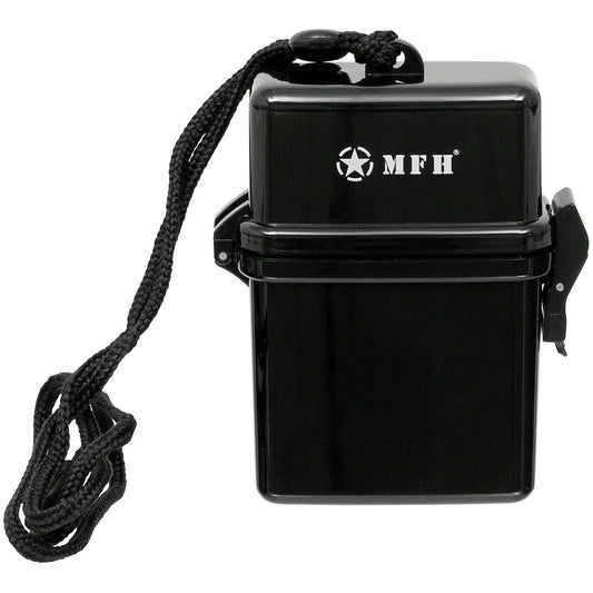 Box, Kunststoff, wasserdicht,Nackenband, schwarz