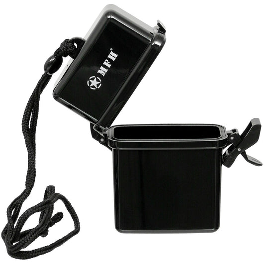 Box, Kunststoff, wasserdicht,Nackenband, schwarz