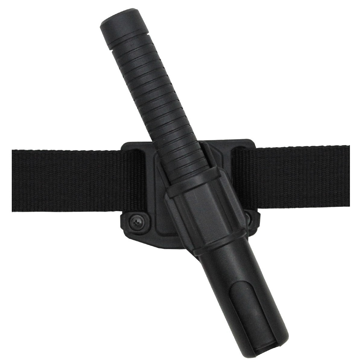 Schlagstockhalter, 12 cm,drehbar, schwarz