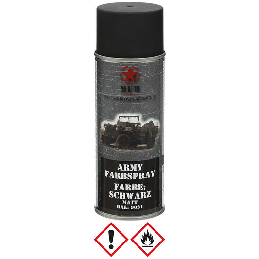 Army Farbspray,SCHWARZ, matt, 400 ml