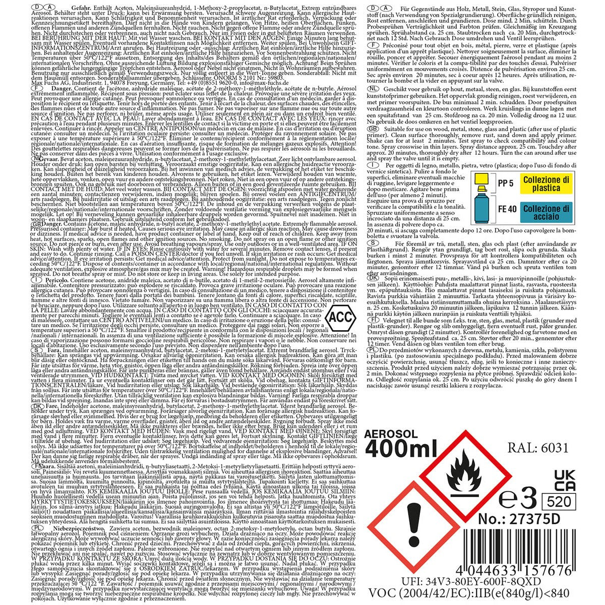 Army Farbspray,WALD GRÜN, matt, 400 ml