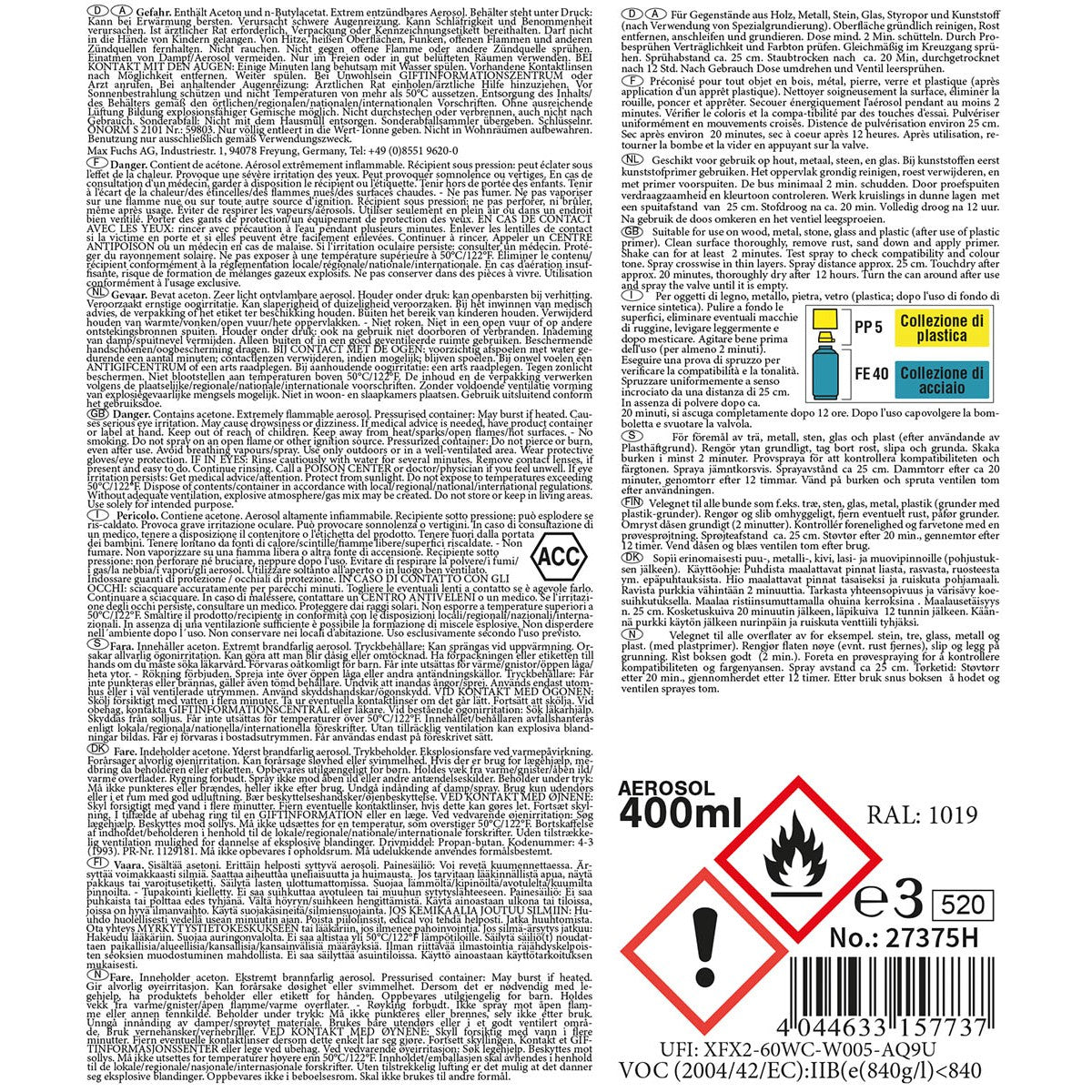 Army Farbspray,DESERT, matt, 400 ml