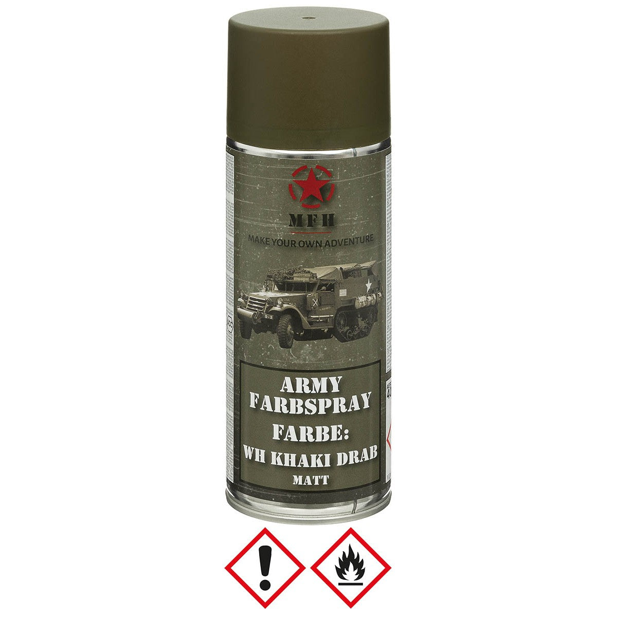 Army Farbspray,WH KHAKI DRAB, matt, 400 ml