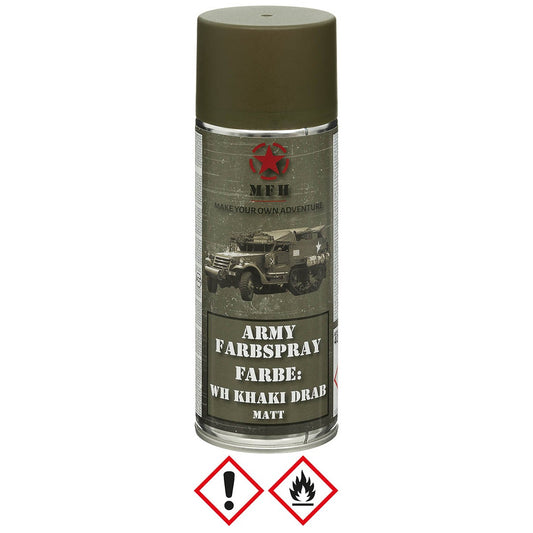 Army Farbspray,WH KHAKI DRAB, matt, 400 ml