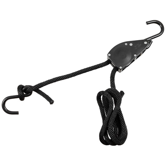 Spannseil, 11 mm, 2 Meter,mit Ratschensicherung, schwarz