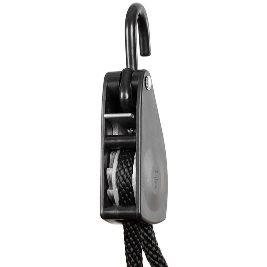 Spannseil, 11 mm, 2 Meter,mit Ratschensicherung, schwarz