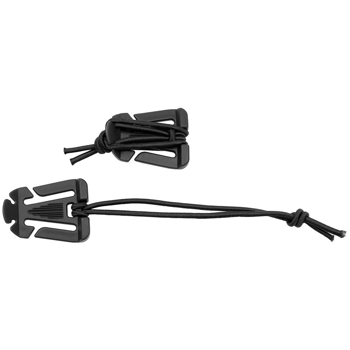 Clip mit Gummiband, "MOLLE",schwarz, 2er Pack