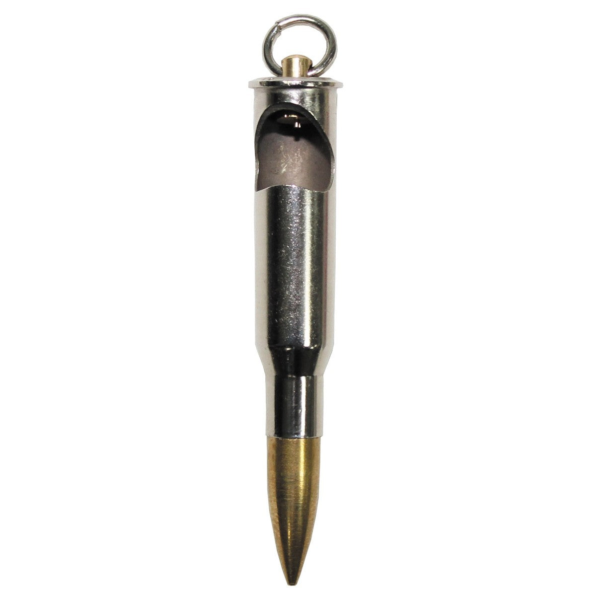 Anhänger-Patrone, "Mosin",silber, mit Flaschenöffner