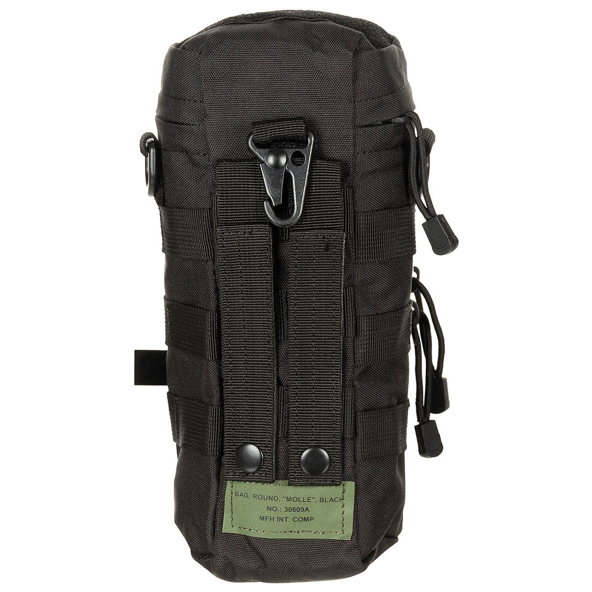 Tasche, rund, "MOLLE", schwarz