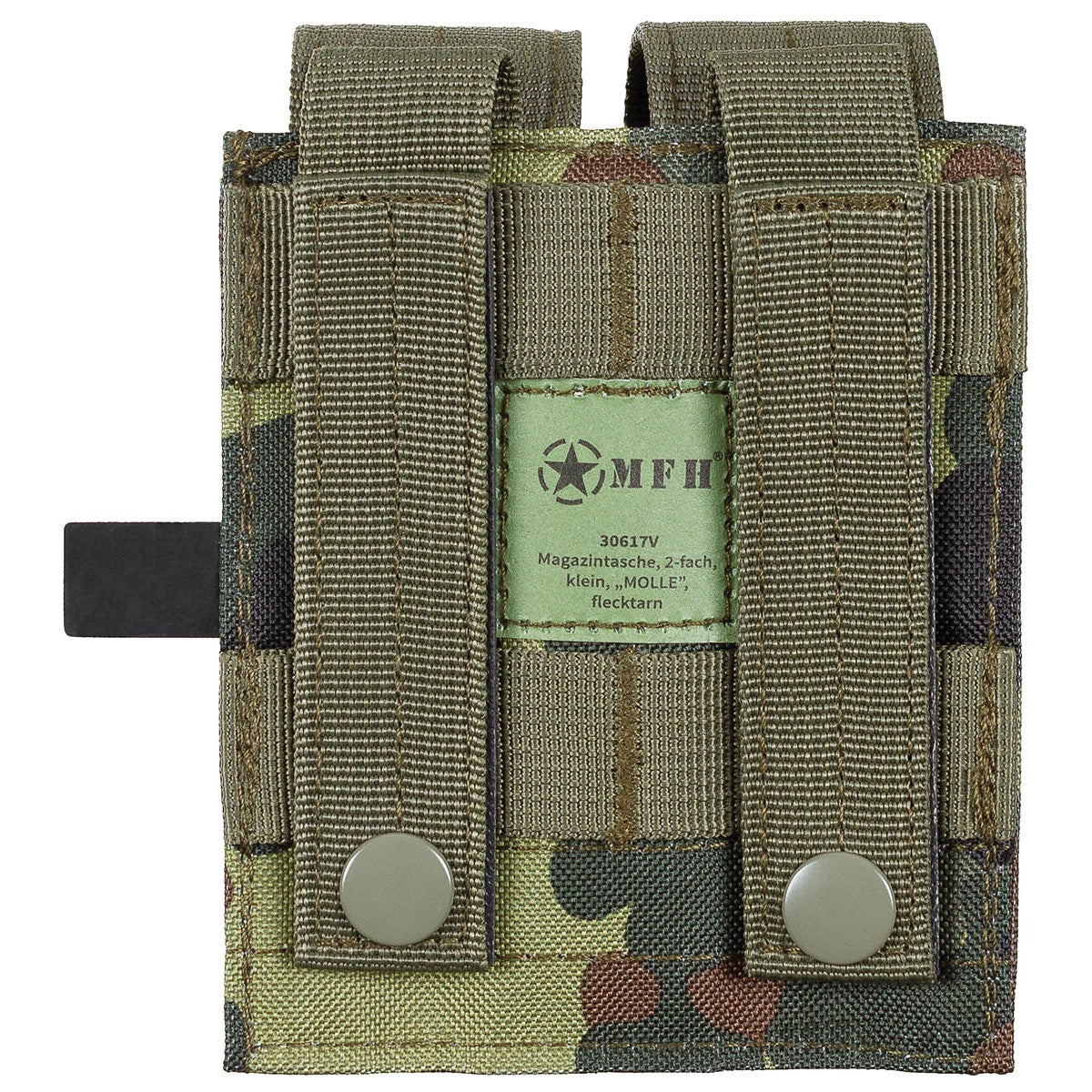 Magazintasche, 2-fach, klein,MOLLE,flecktarn