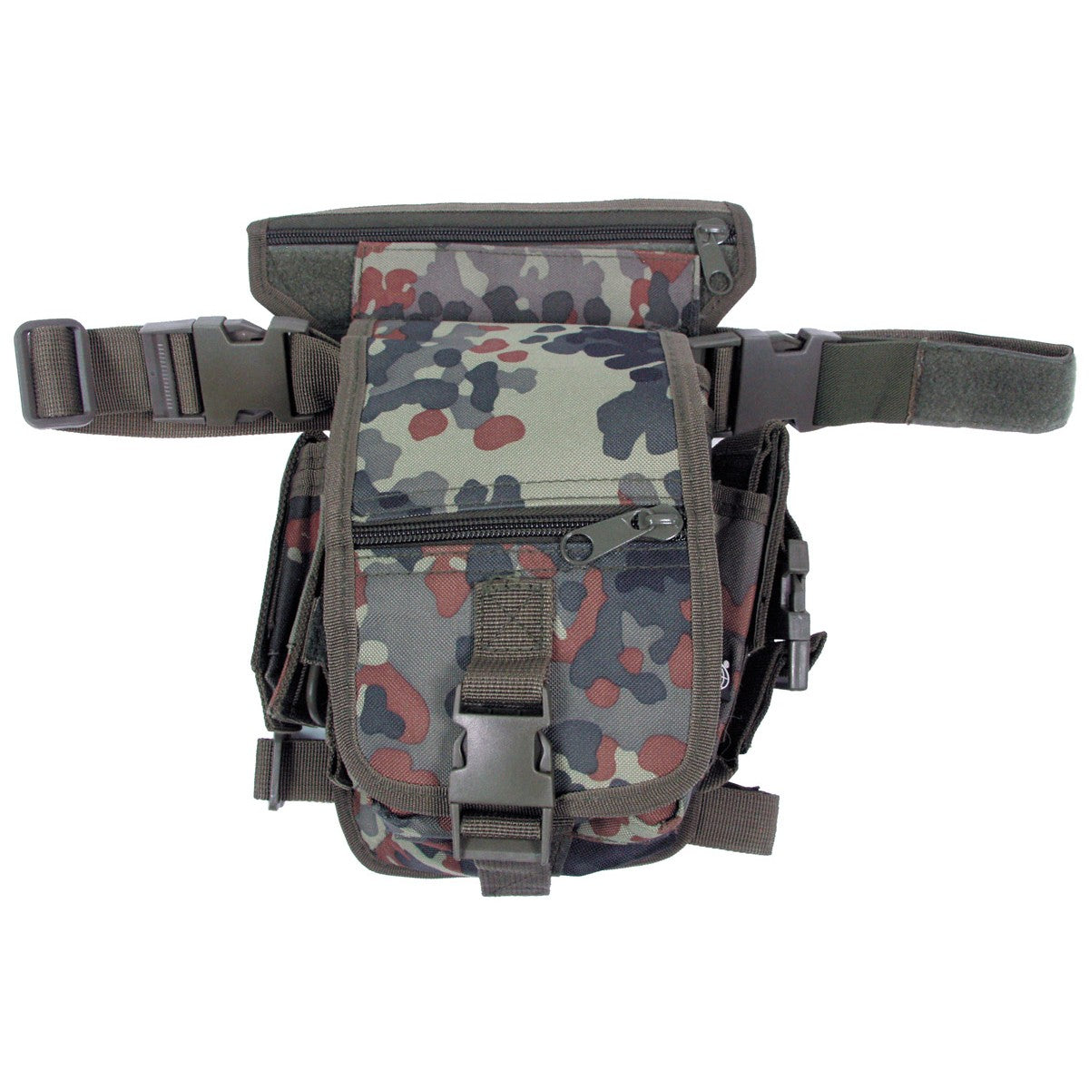 Hip Bag, flecktarn,Bein- und Gürtelbefestigung