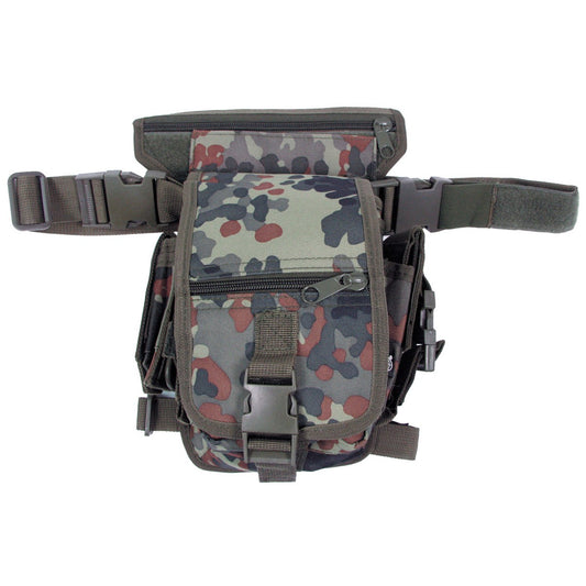 Hip Bag, flecktarn,Bein- und Gürtelbefestigung
