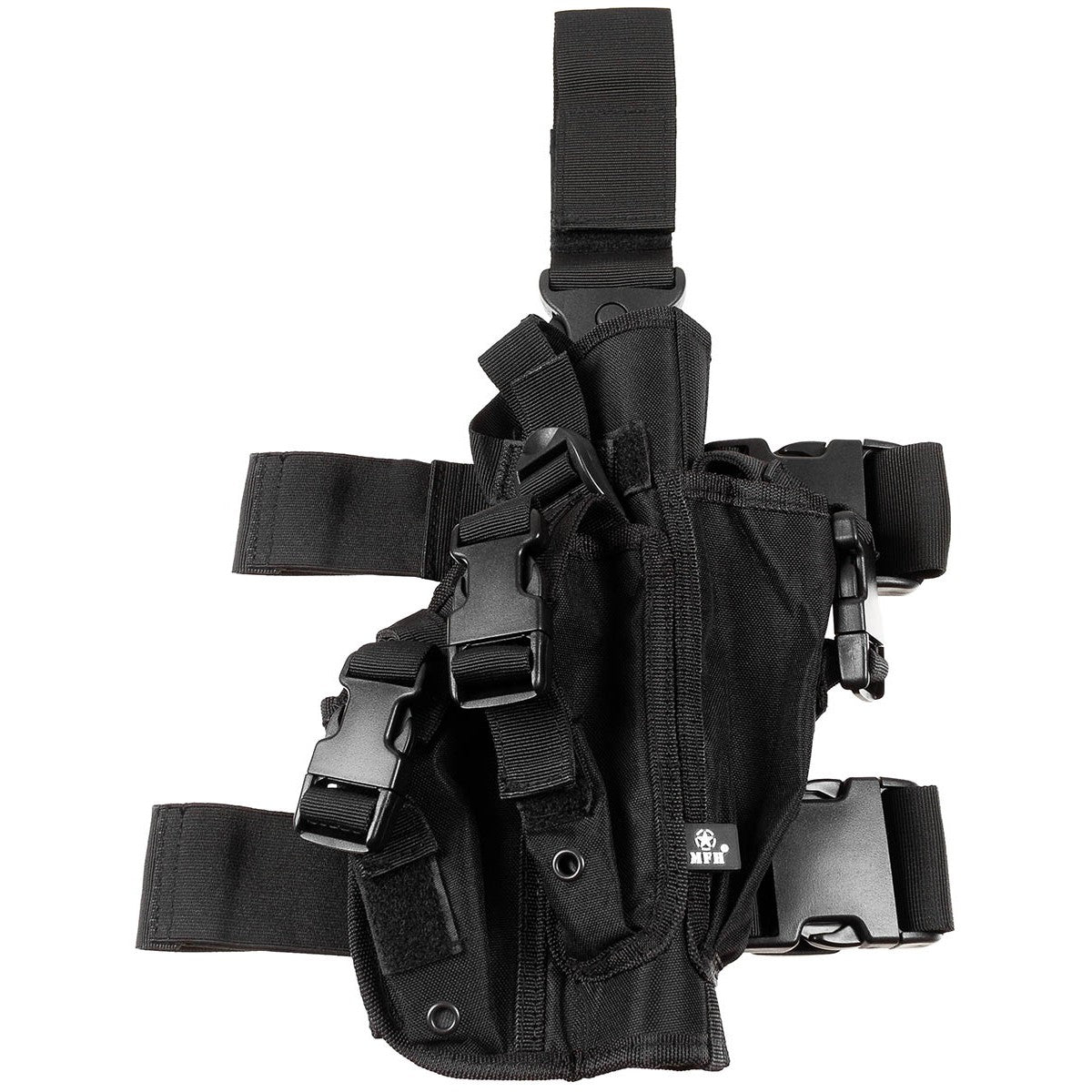 Pistolenbeinholster, schwarz,rechts