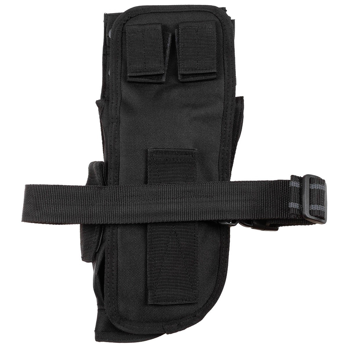 Pistolenbeinholster, schwarz,Tactical, rechts