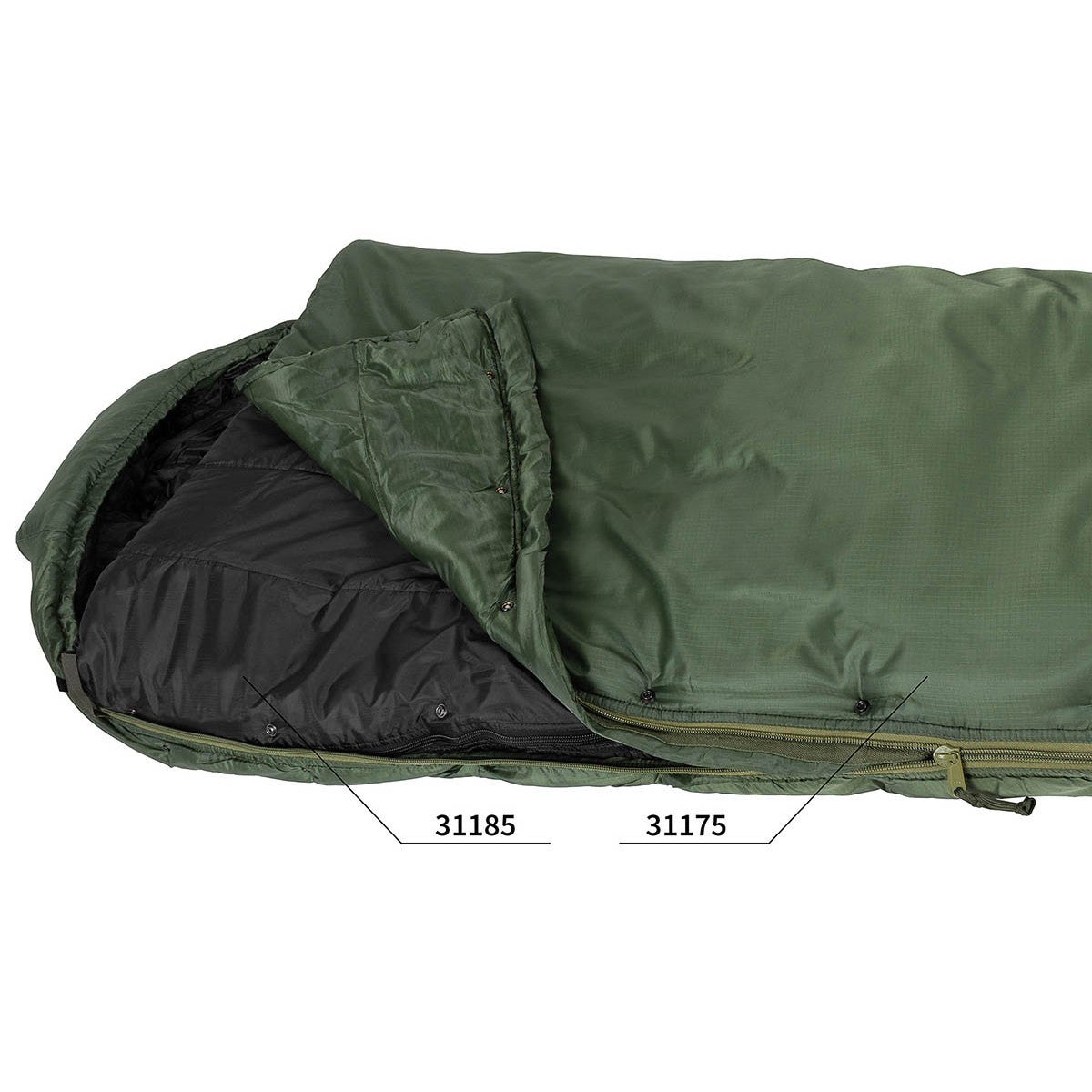 GI Modular Schlafsack System,Außenteil, "Patrol", oliv