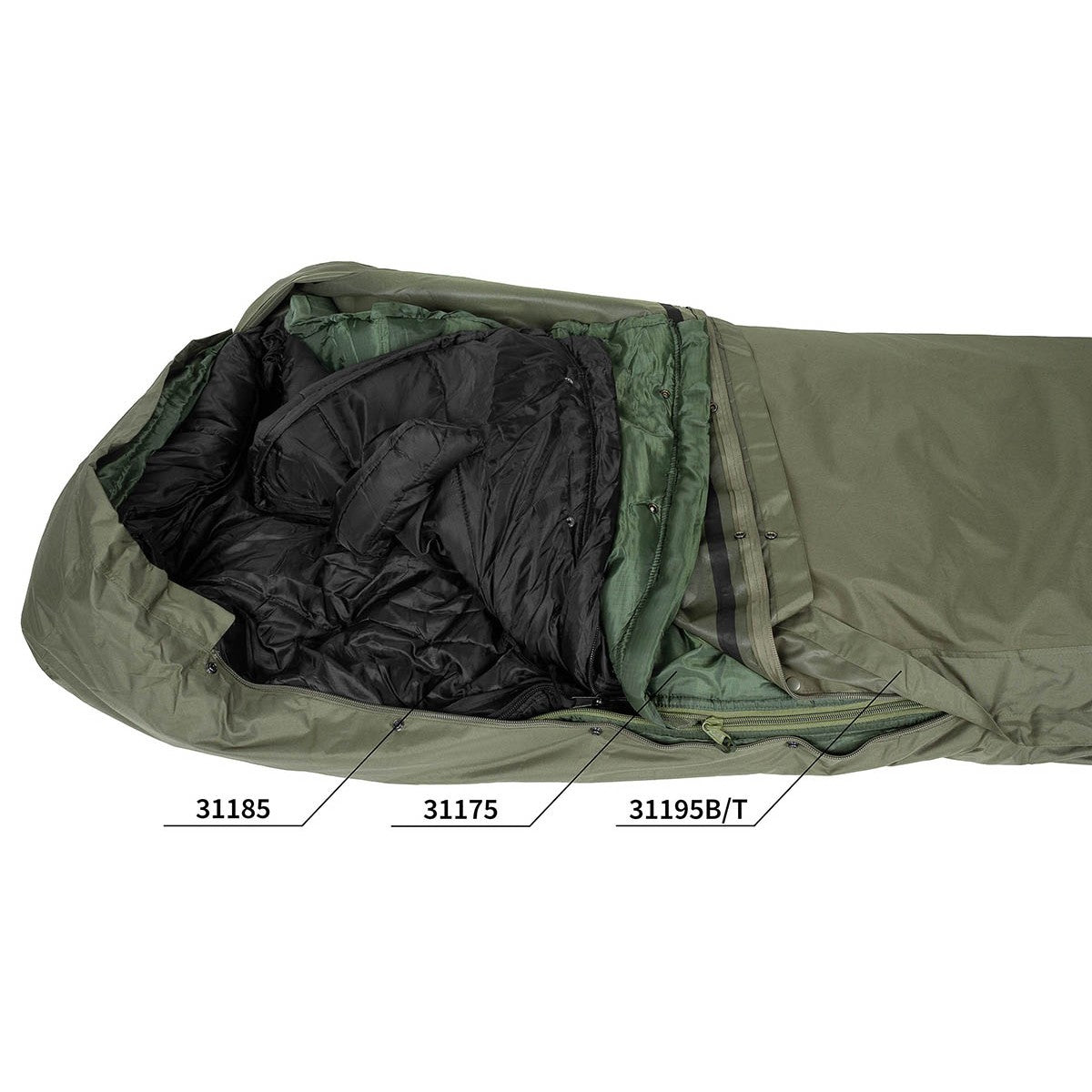 GI Modular Schlafsack System,Außenteil, "Patrol", oliv