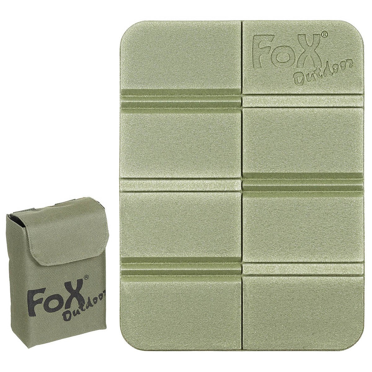 Thermositzkissen, faltbar,mit Molle-Tasche, oliv