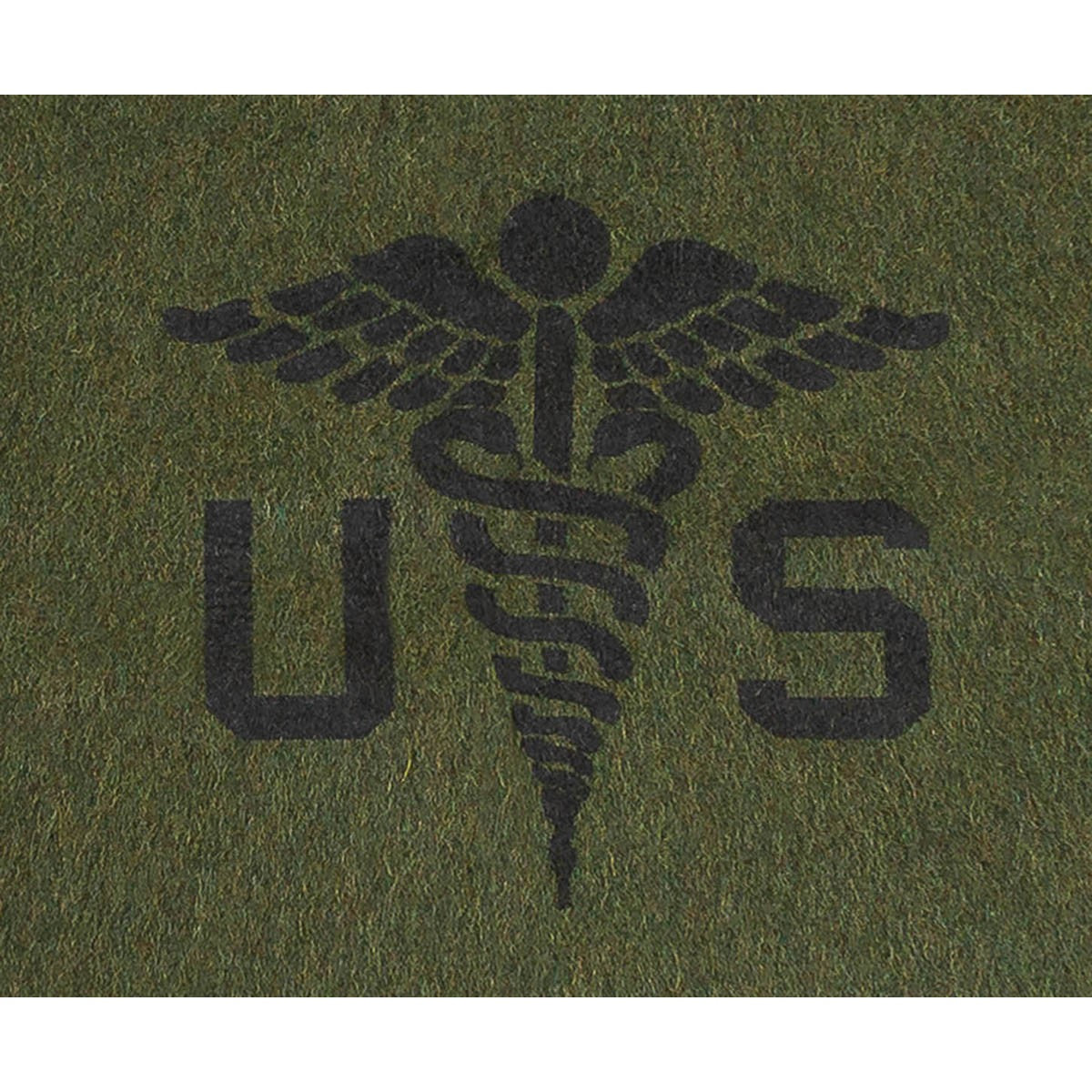 US Wolldecke, "Medical", oliv,ca. 225 x 155 cm
