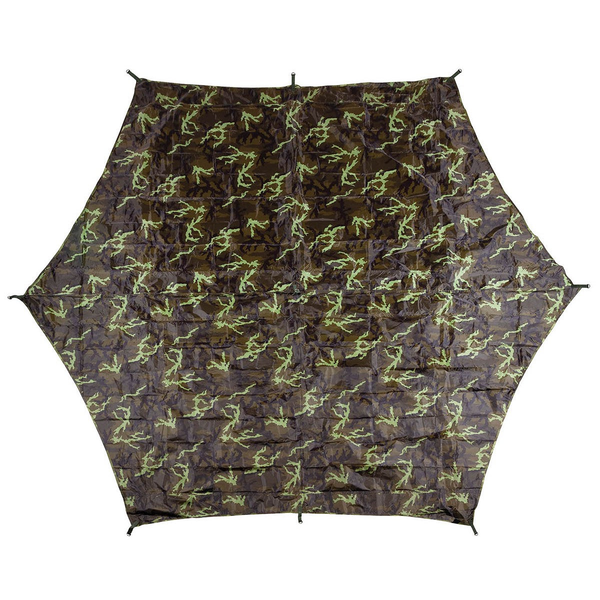 Plane, "Hexagon-Tarp",M 95 CZ tarn, ca. 340 x 310 cm