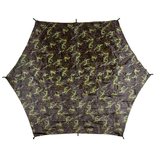 Plane, "Hexagon-Tarp",M 95 CZ tarn, ca. 340 x 310 cm