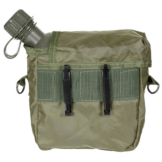 US Feldflasche, eckig,mit Hülle, oliv, 2 Qt