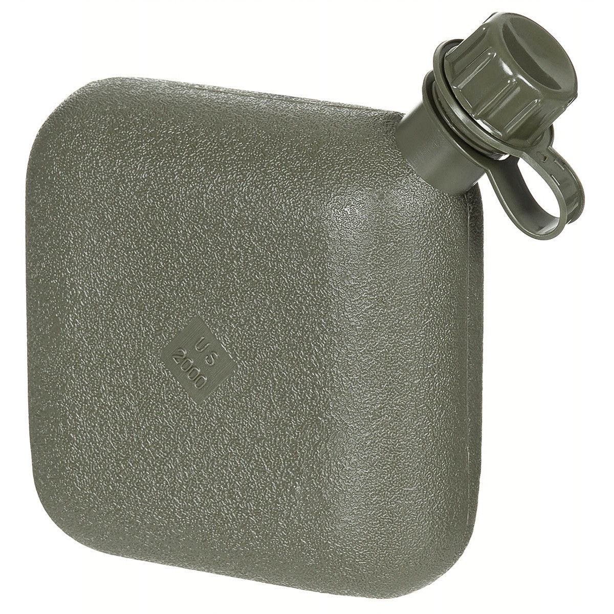 US Feldflasche, eckig,mit Hülle, oliv, 2 Qt