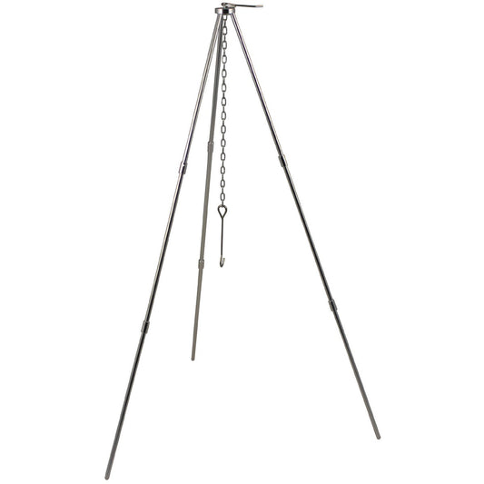 Dreibein, "Trekking", Alu, mit Kette und Haken