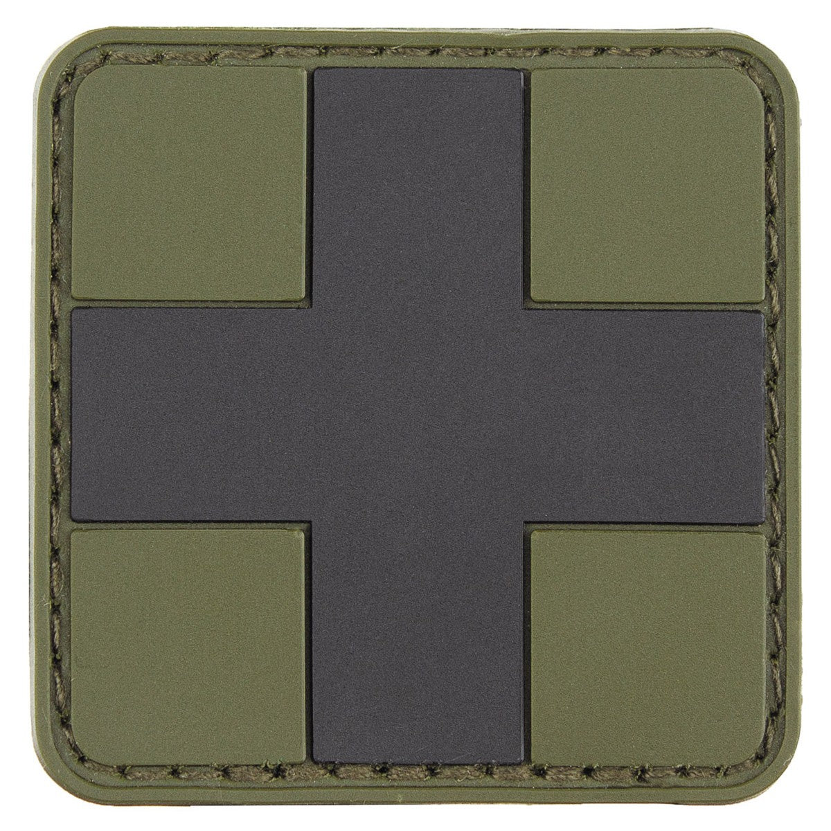 Klettabzeichen, "FIRST AID",oliv-schwarz, 3D, ca. 5 x 5 cm