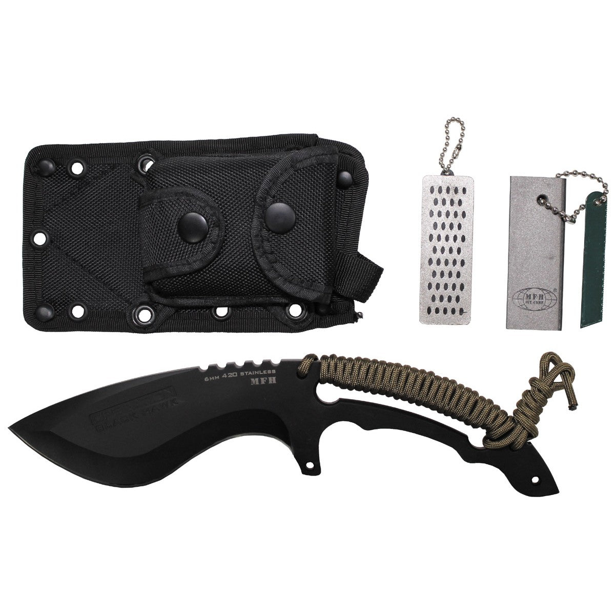 Messer,"Operation Black Hawk",schwarz, Scheide