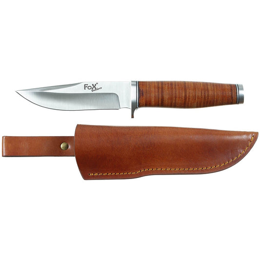 Fahrtenmesser, "Ranger 11",Ledergriff, Scheide